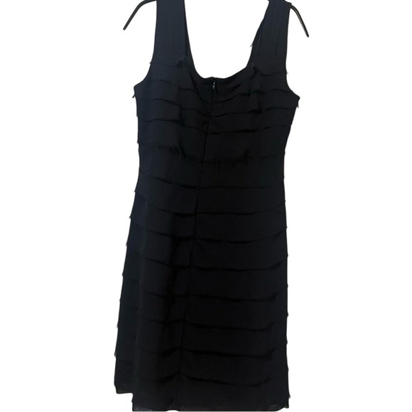 Tory Burch 8 Black Women's Sleeveless Summer Party‎ Evening Party Ruffled Dress